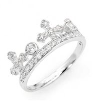 Anello Amen Donna Corone in Argento Zirconia AC1-10 - AC1-14